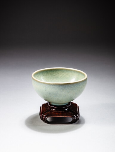 View full screen - View 1 of Lot 37. A small ’Jun’ bubble bowl, Song dynasty | 宋 鈞窰藍釉小盌.