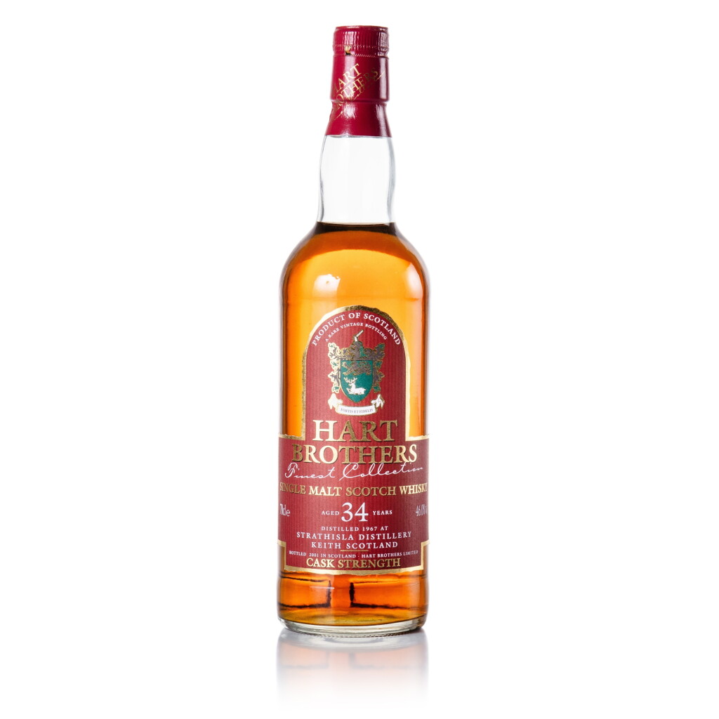 View full screen - View 1 of Lot 286. Strathisla Hart Brothers Finest Collection 34 Year Old 46.0 abv 1967 (1 BT 70cl).