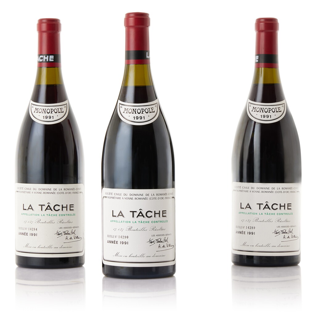 View full screen - View 1 of Lot 6152. La Tâche 1991 Domaine de la Romanée-Conti (12 BT).