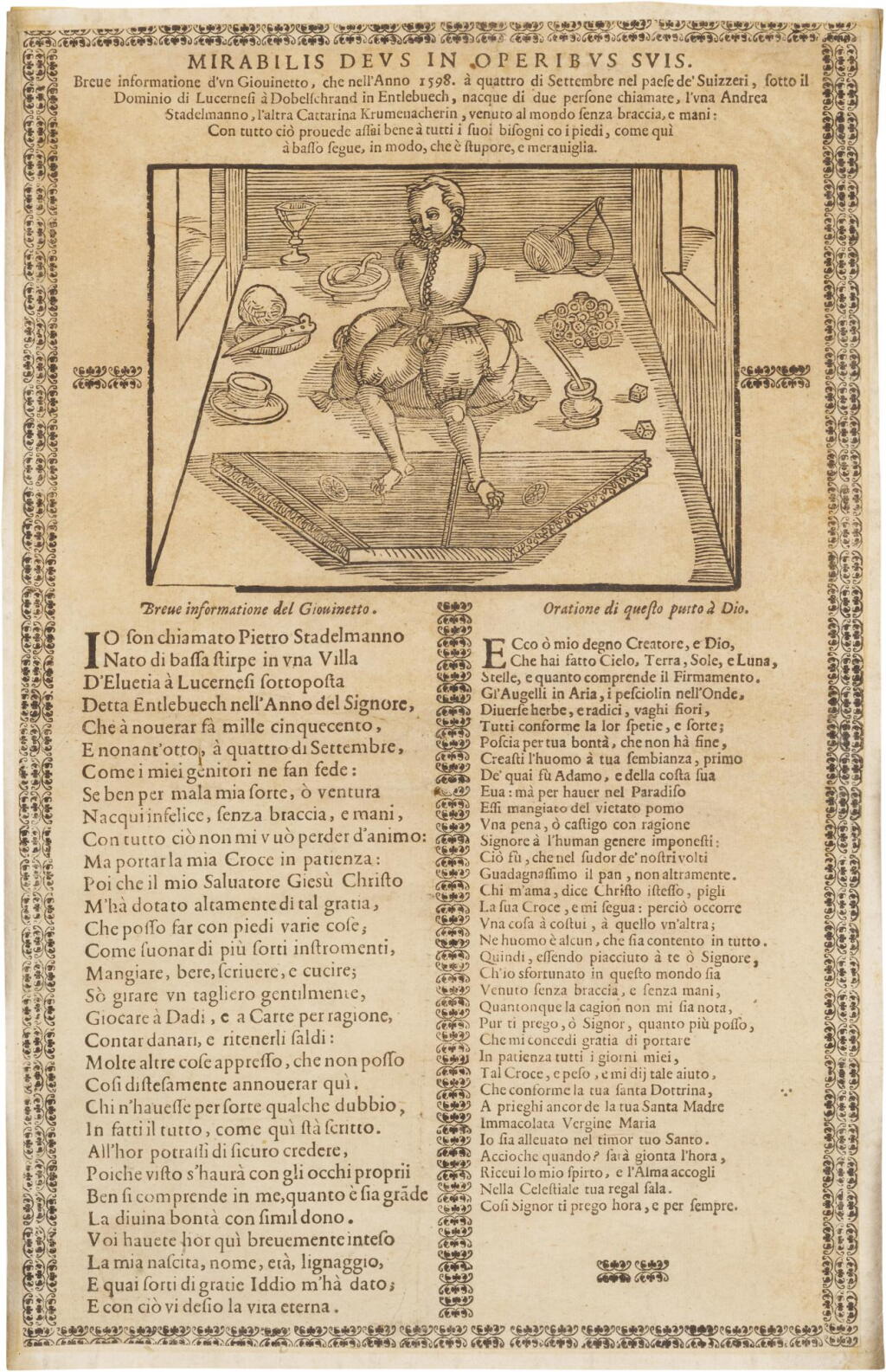 View full screen - View 1 of Lot 566. Stadelmann, Pietro | A scarce record of an armless dulcimer player.
