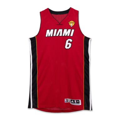 View full screen - View 1 of Lot 12. LeBron James Miami Heat 2011 NBA Finals Game Worn Jersey | Game 4 | Matched to 4 Games.