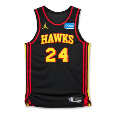 View full screen - View 1 of Lot 49. Corey Kispert Atlanta Hawks 2026 NBA Playoffs Eastern Conference Round 1 Game Issued Statement Edition Jersey | Game 1 .