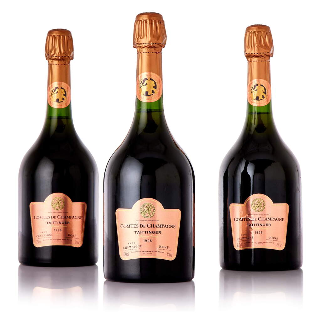 View full screen - View 1 of Lot 6226. Taittinger, Comtes de Champagne Rosé 1996 (6 BT).