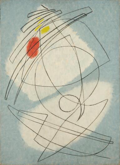 View full screen - View 1 of Lot 167. Roter Akzent II (Red accent II).