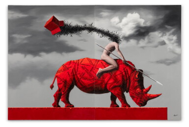 View full screen - View 1 of Lot 236. In the flash of freedom (Diptych).