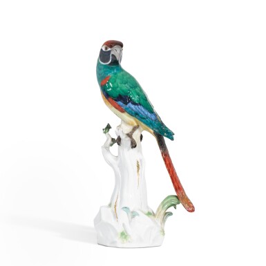 View full screen - View 1 of Lot 216. A Meissen figure of a parrot, circa 1910.