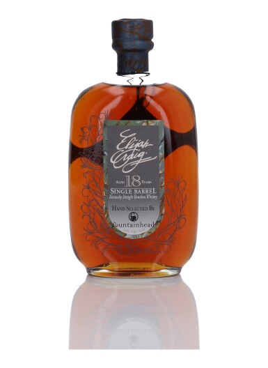 View full screen - View 1 of Lot 1034. Elijah Craig Single Barrel 18 Year Old 45.0 abv 1990 (1 Bottle 75cl).