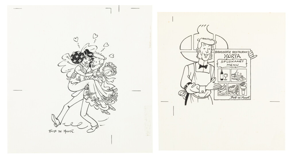 View full screen - View 1 of Lot 207. Ensemble de 10 dessins, sérigraphies et albums dédicacés à Guy Dessicy..