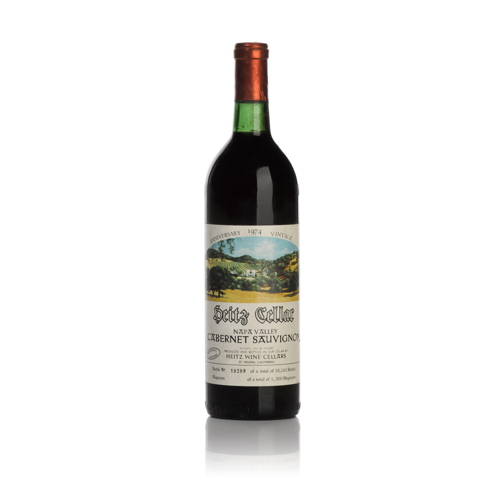 View full screen - View 1 of Lot 353. Heitz Cellar, Cabernet Sauvignon, Martha's Vineyard, Napa Valley 1974 (1 BT).