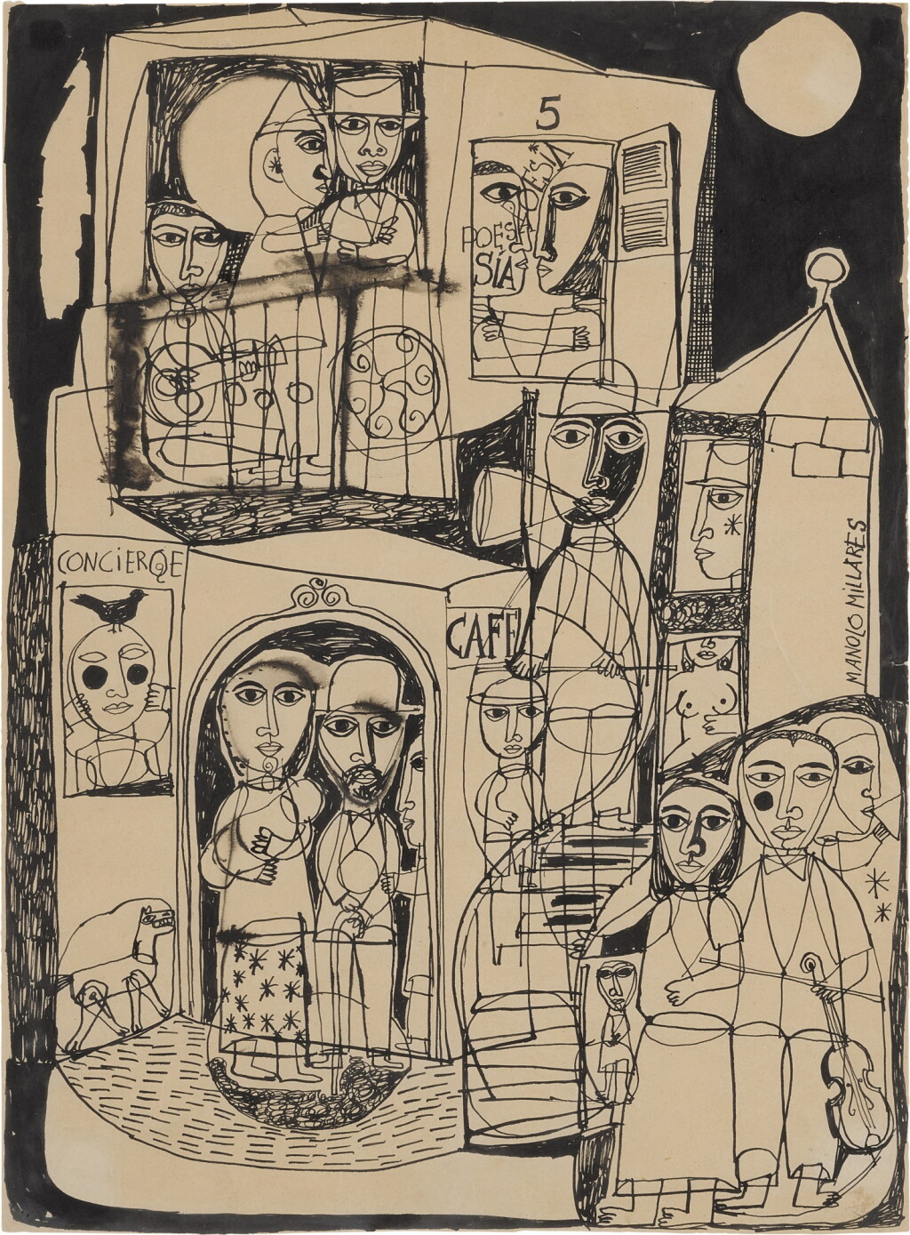 View full screen - View 1 of Lot 18. Figures en arquitectura.