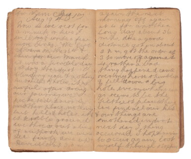 View full screen - View 1 of Lot 142. Sudan--H.J. Robinson | Diary, including his first-hand account of the Battle of Omdurman, 1898.