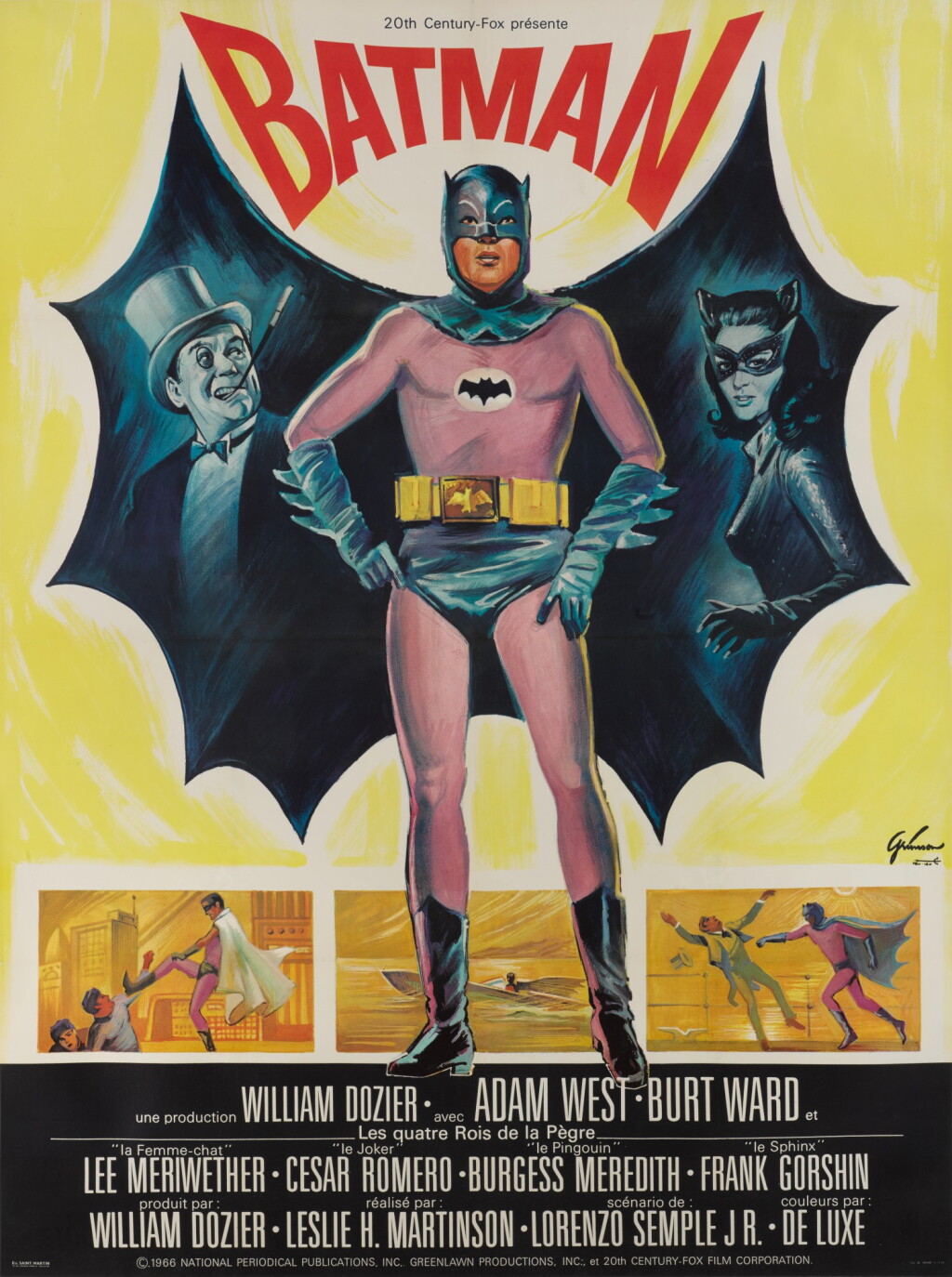 View full screen - View 1 of Lot 120. BATMAN (1966) POSTER, FRENCH.
