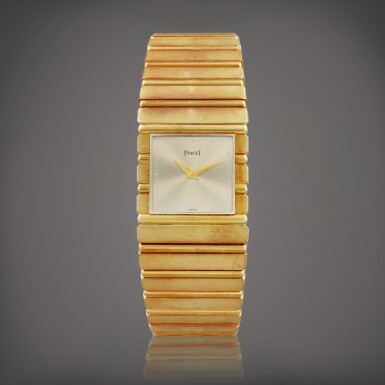 View full screen - View 1 of Lot 715. Polo, reference 7131 C701 Montre bracelet en or jaune | Yellow gold bracelet watch Vers 1985 | Circa 1985.