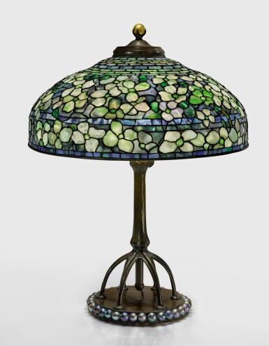 View full screen - View 1 of Lot 447. TIFFANY STUDIOS | "DOGWOOD" TABLE LAMP.