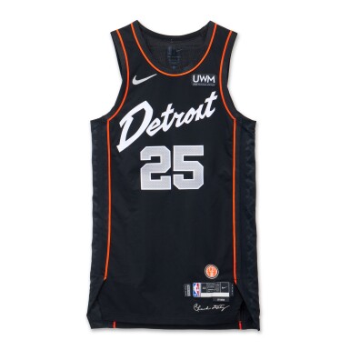 View full screen - View 1 of Lot 120. Marcus Sasser Detroit Pistons 2023-2024 In-Season Tournament Game Worn City Edition Jersey.