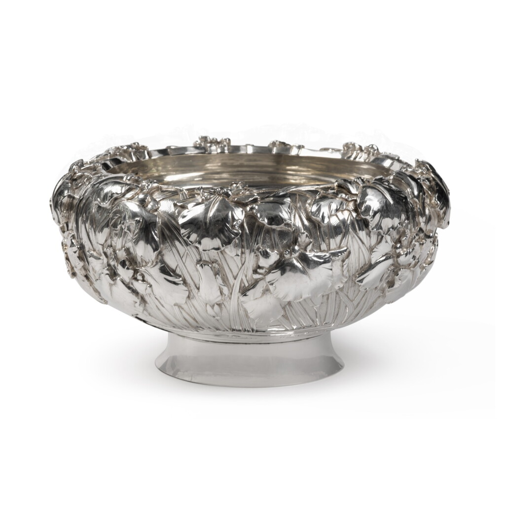 View full screen - View 1 of Lot 264. A Japanese Silver Punch Bowl, Samurai Shokai, Yokohama, Early 20th Century.
