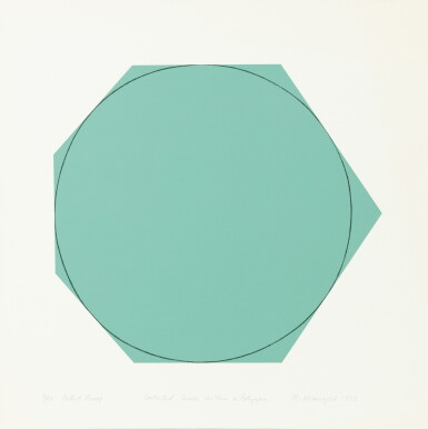 View full screen - View 1 of Lot 271. Distorted Circle Within a Polygon; Imperfect Circle #2.