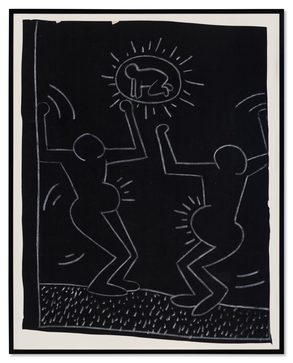 View full screen - View 1 of Lot 318. Untitled (Two Pregnant Figures and Radiant Baby).