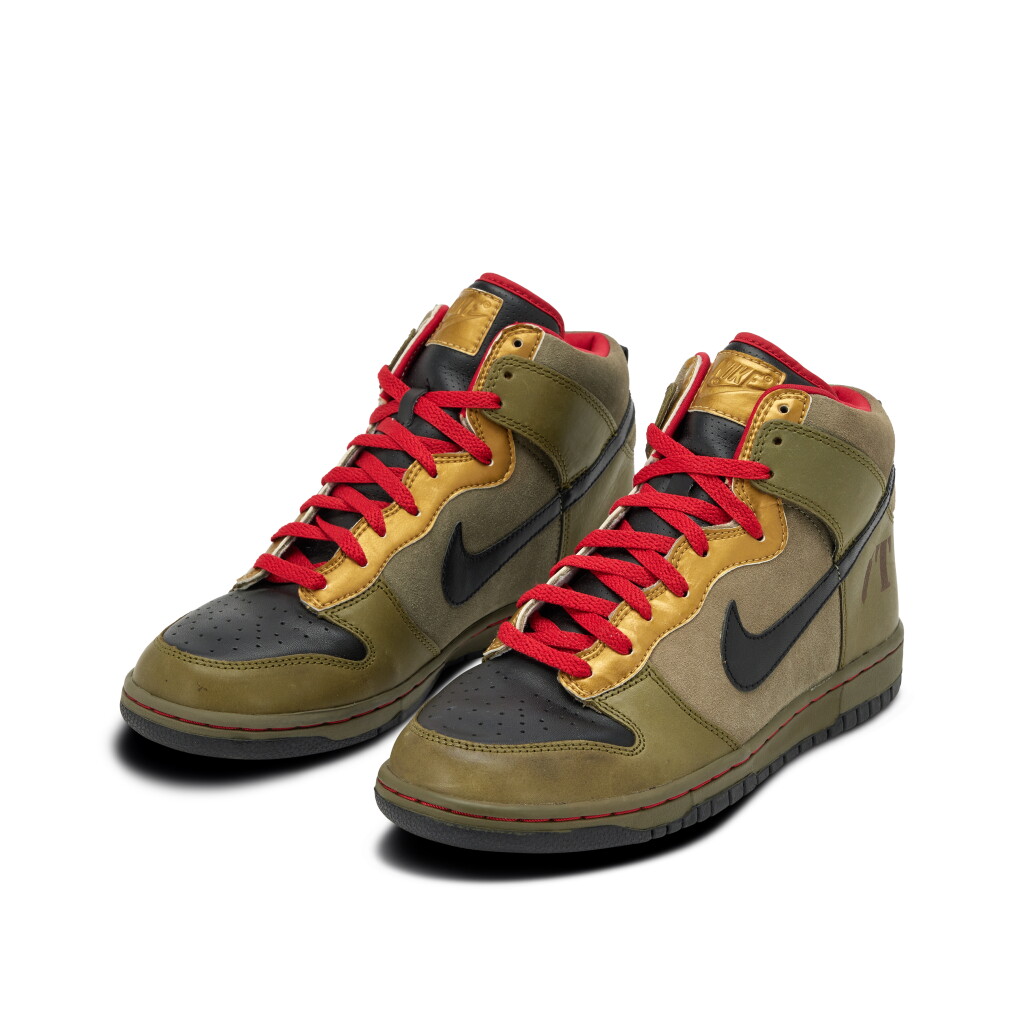 View full screen - View 1 of Lot 52. Nike Dunk High Premium ID ‘Mr. T’ Sample | Size 8.