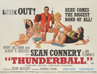 View full screen - View 1 of Lot 156. Thunderball (1965), poster, British.