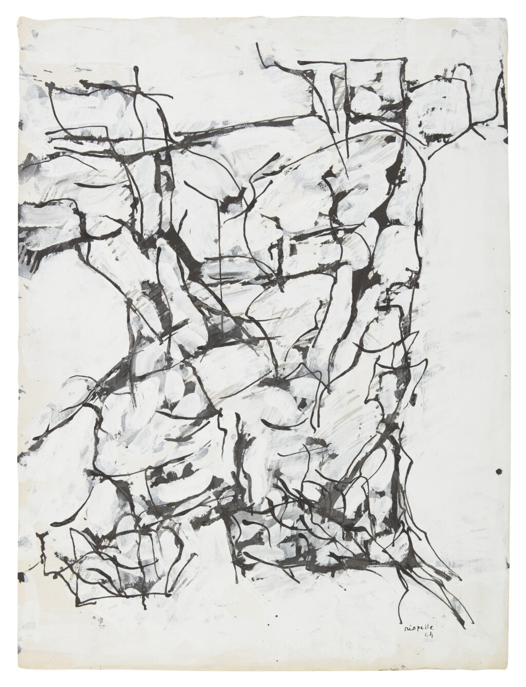 View full screen - View 1 of Lot 477. JEAN-PAUL RIOPELLE | UNTITLED.