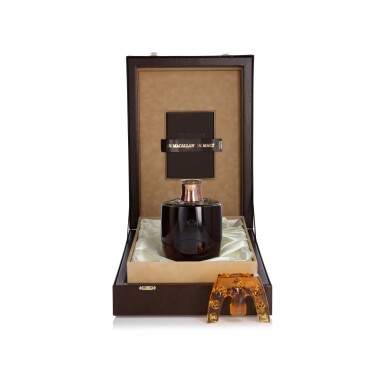 View full screen - View 1 of Lot 1087. The Macallan 55 Year Old in Lalique, Six Pillars, Second Edition 40.1 abv NV (1 bt 75cl).