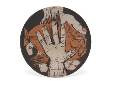 View full screen - View 1 of Lot 102. PABLO PICASSO | MAINS AU POISSON (A. R. 216).