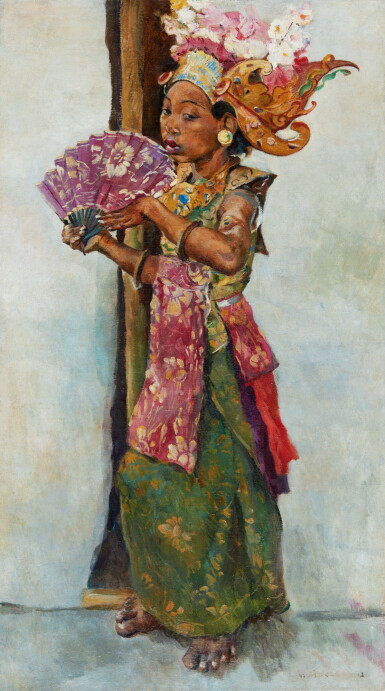 Voir en plein écran - Voir 1 du lot 648. Willem Dooijewaard 威廉・都伊沃爾德 | Balinese Legong Dancer 峇里島樂貢舞者.