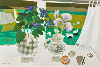 View full screen - View 1 of Lot 30. MARY FEDDEN, R.A. | WINDOW IN CUMBRIA.