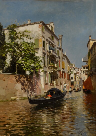 View full screen - View 1 of Lot 203. A Venetian Canal.