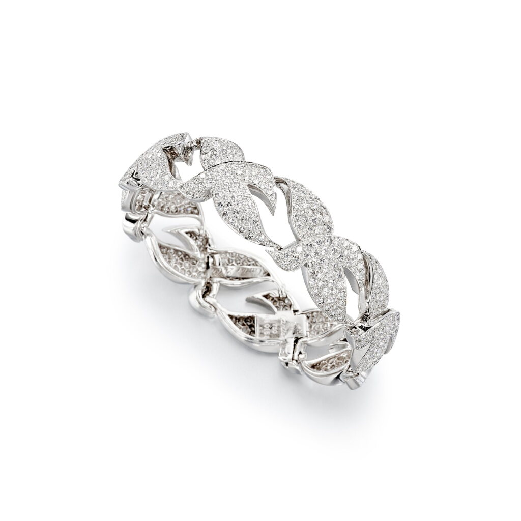 View full screen - View 1 of Lot 1824. 'Colombe de la Paix' Diamond Bracelet | 卡地亞 | 'Colombe de la Paix' 鑽石 手鏈.
