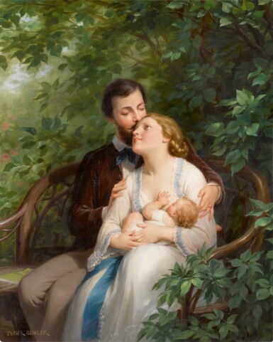 View full screen - View 1 of Lot 117. FRITZ ZUBER-BÜHLER | FEEDING THE BABY.