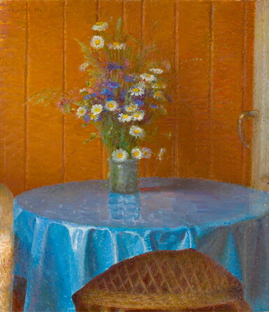 View full screen - View 1 of Lot 151. OLEG VASSILIEV | Still Life with Cornflowers and Camomiles.