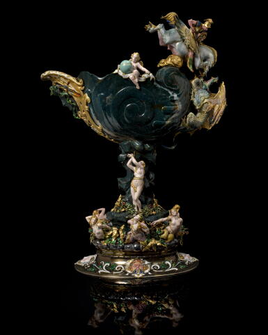 View full screen - View 1 of Lot 13. The Hope Cup. A magnificent gold, enamel and hardstone vase, Jean-Valentin Morel, Paris, 1855, made for the Exposition Universelle .