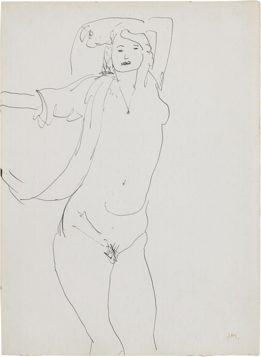 View full screen - View 1 of Lot 63. Femme deshabillée.