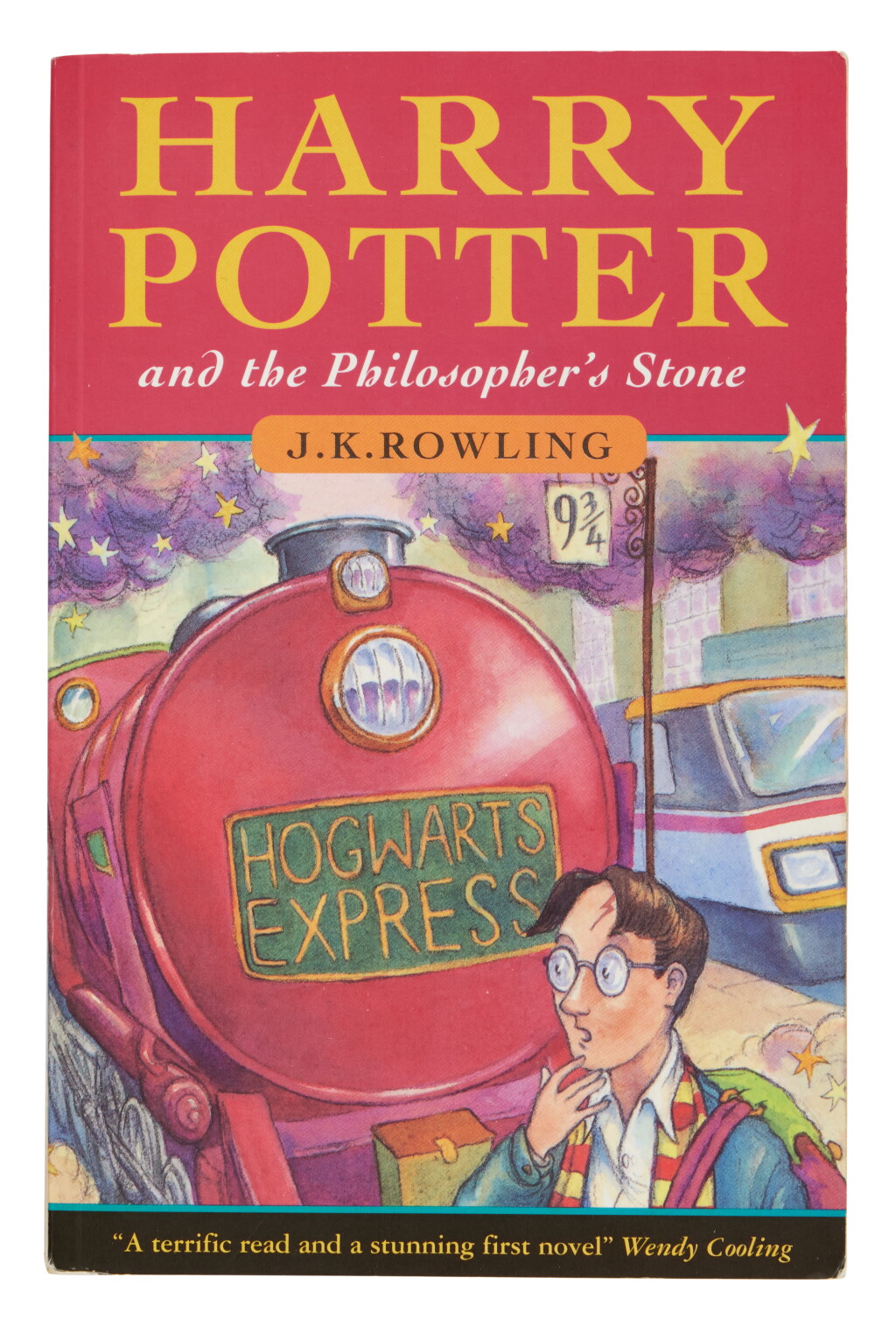 View full screen - View 1 of Lot 1049. Rowling, J.K. | Harry Potter and the Philosopher’s Stone, warmly inscribed.