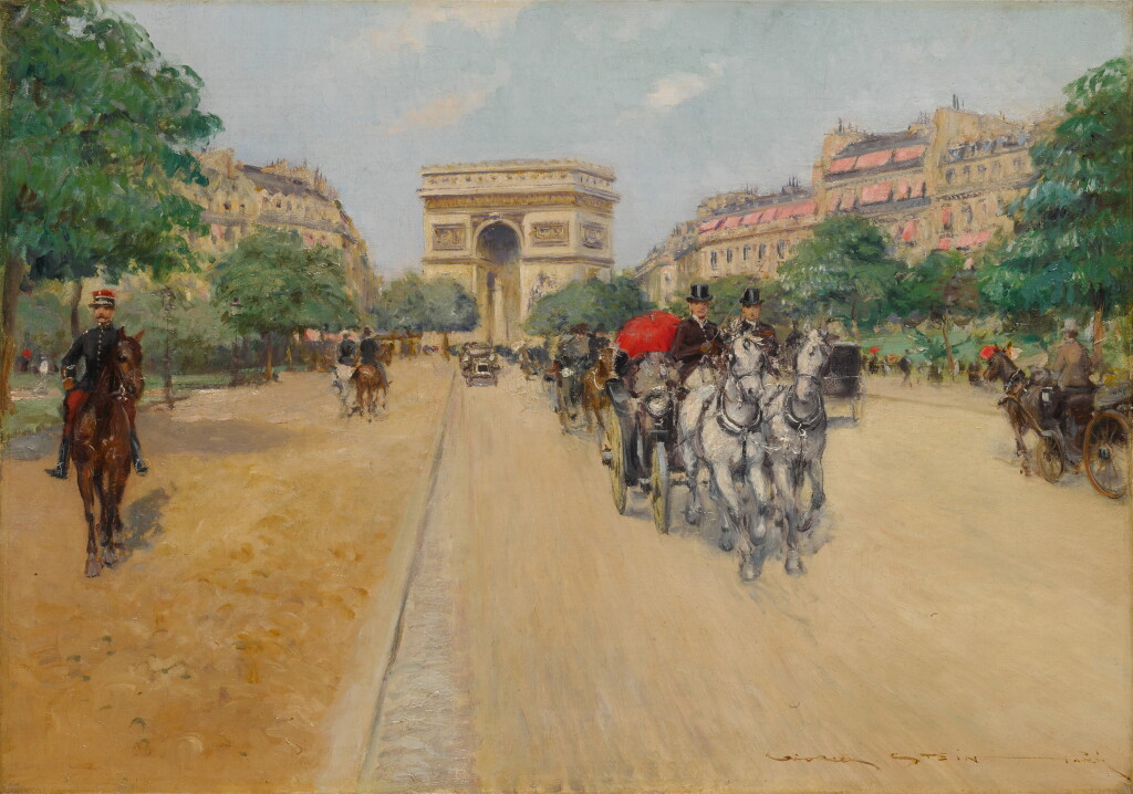 View full screen - View 1 of Lot 519. Along the Champs-Élysées.