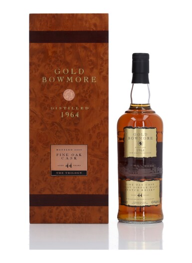 View full screen - View 1 of Lot 57. Bowmore Gold Fine Oak Cask 44 Year Old 42.4 abv 1964 (1 Bottle 70cl).