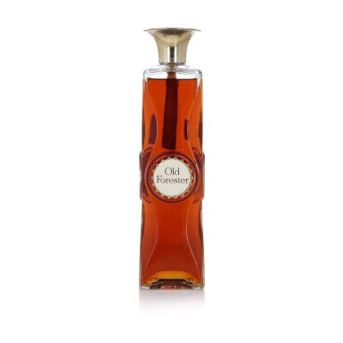 View full screen - View 1 of Lot 269. Old Forester Decanter 100 Proof 1954 (1 BT 4/5 Quart).