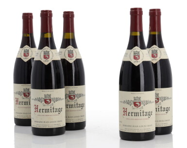 View full screen - View 1 of Lot 1010. Hermitage Rouge 1997 Jean-Louis Chave (12 BT).