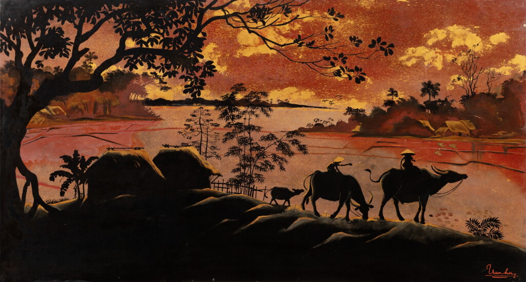 View full screen - View 1 of Lot 13. Tran Van Ha (1911-1974), Return to the village | 陳文河 (1911-1974) 歸家途上.