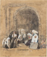 Sortie d'église à Plougastel