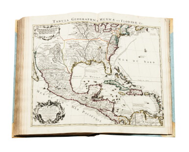 View full screen - View 1 of Lot 13. Atlas nouveau... Amsterdam, Covens et Mortier, 1733. In-folio. 58 planches dont 56 rehaussées. Reliure du XIXe siècle..