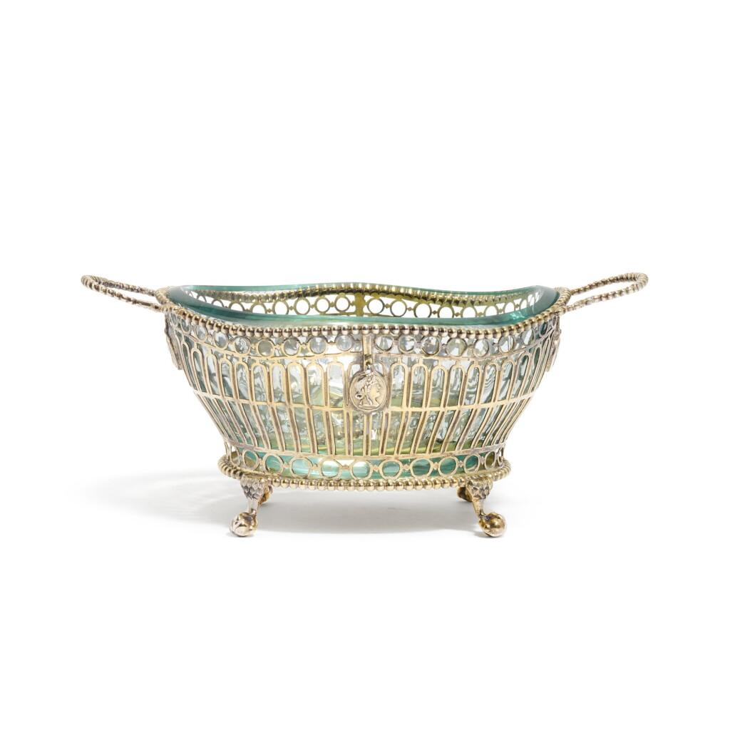 View full screen - View 1 of Lot 94. A Victorian silver-gilt sweetmeat basket , Frederick Brasted, London, 1864.