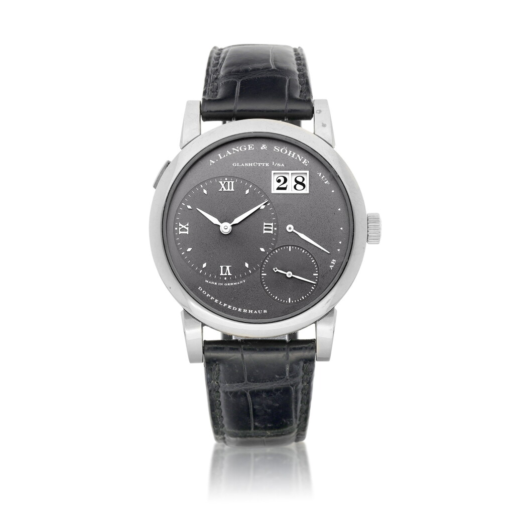 View full screen - View 1 of Lot 8006. Lange 1 | A white gold wristwatch with digital date display and power reserve indication, Circa 2000 | 朗格 | Lange 1 | 白金腕錶,備數位日期及動力儲備顯示,約2000年製.