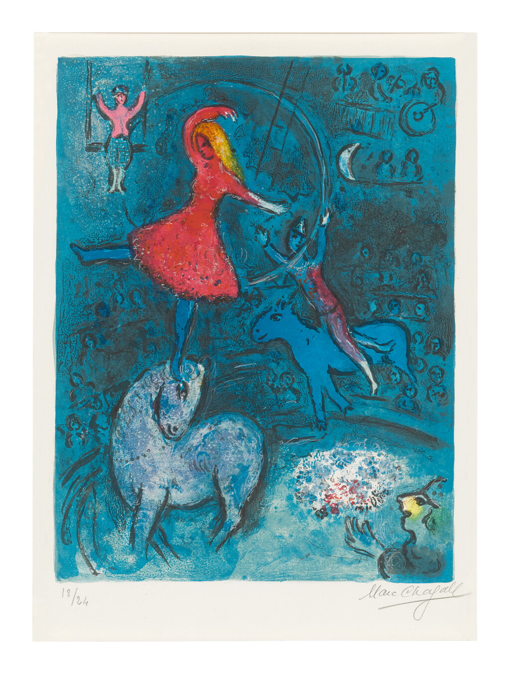 View full screen - View 1 of Lot 22. MARC CHAGALL | THE CIRCUS: ONE PLATE (M. 493; SEE C. BKS. 68).