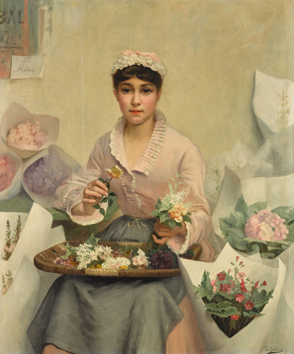 View full screen - View 1 of Lot 73. The Flower Seller.