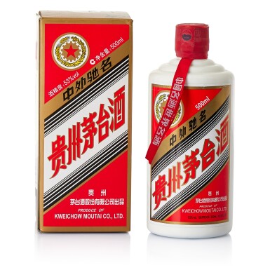 View full screen - View 1 of Lot 5587. 2009年產 "五星牌"貴州茅台酒 Kweichow Five Star Moutai 2009 (1 BT50).