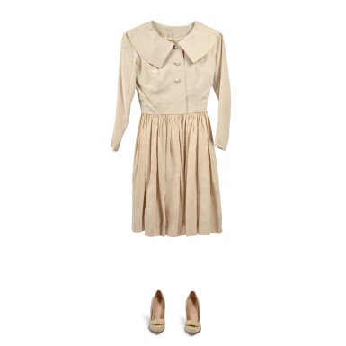 View full screen - View 1 of Lot 173. (Joanne Woodward) | Wedding Dress Worn by Joanne when she married Paul Newman .