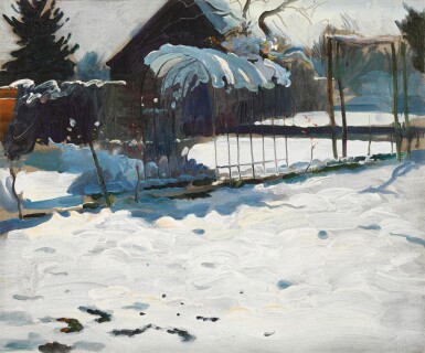 View full screen - View 1 of Lot 15. Snow Scene, Roquebrune Vista.